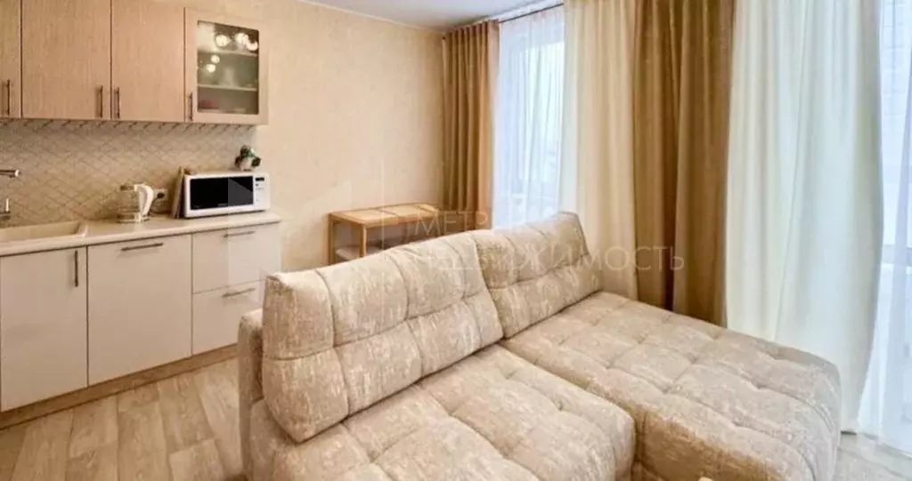 Студия Тюменская область, Тюмень ул. Обдорская, 1 (30.3 м) - Фото 1