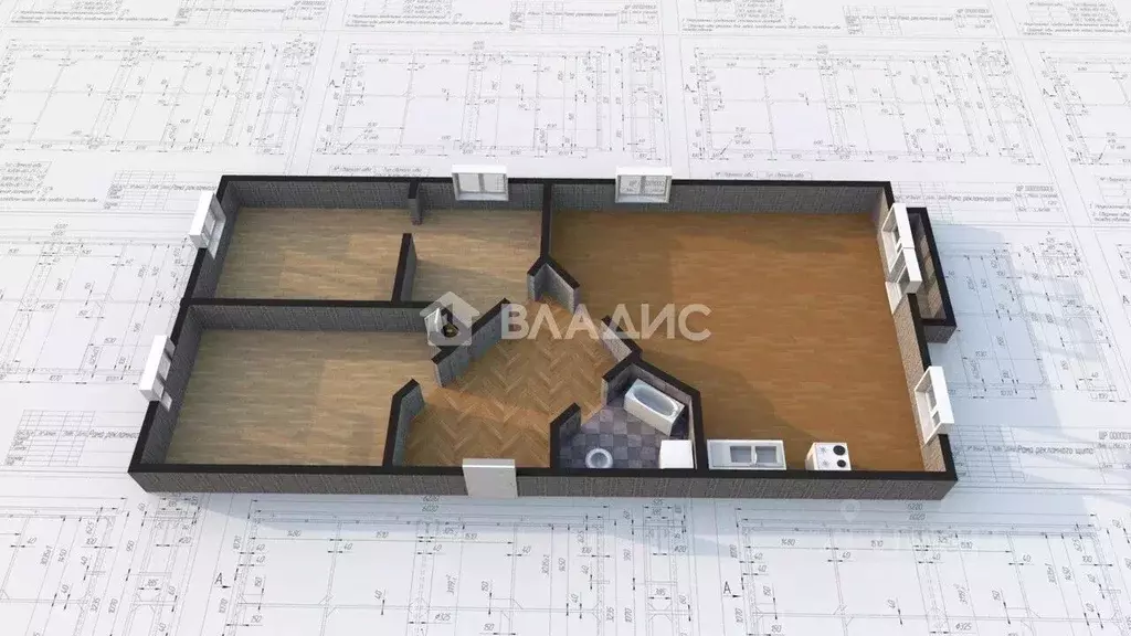 3-к кв. Иркутская область, Ангарск 76-й кв-л, 11 (87.0 м) - Фото 1