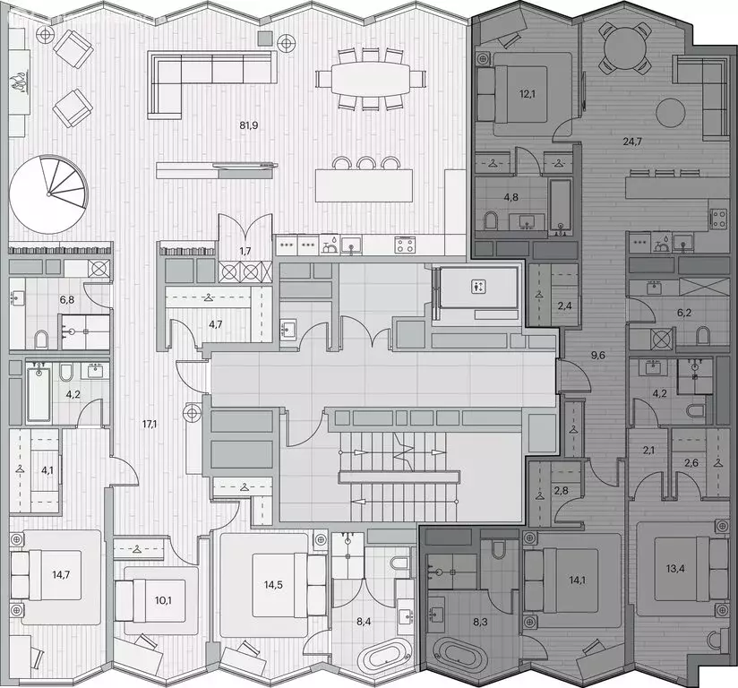 3-комнатная квартира: Москва, Береговой проезд, 2 (108.8 м) - Фото 2