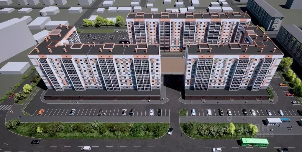 3-к кв. Курганская область, Курган ул. Карбышева, 52 (68.2 м) - Фото 2