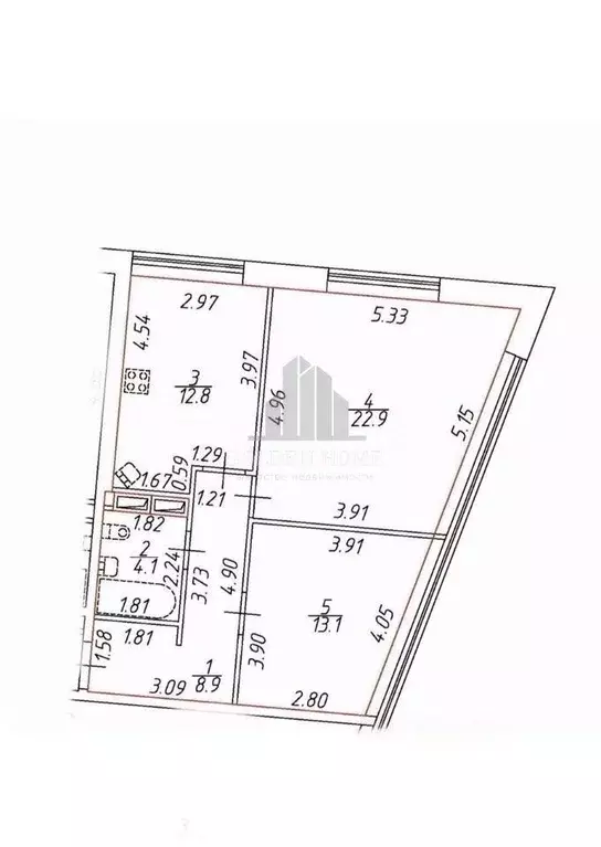 2-к кв. Санкт-Петербург просп. Средний Васильевского острова, 87к3 ... - Фото 2