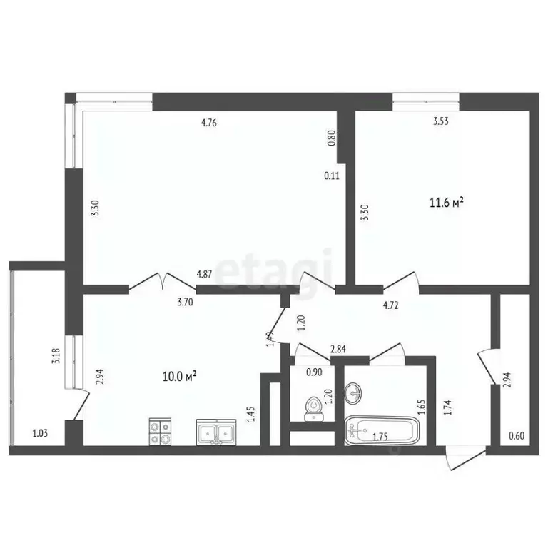 2-к кв. Московская область, Звенигород Одинцовский городской округ, ... - Фото 2