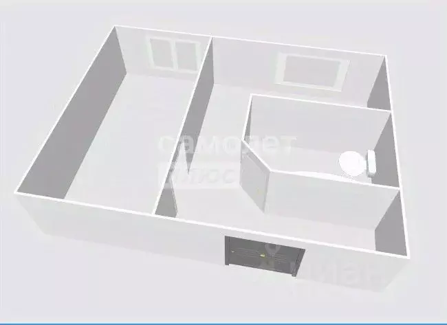 1-к кв. Томская область, Томск ул. Интернационалистов, 10 (28.9 м) - Фото 2