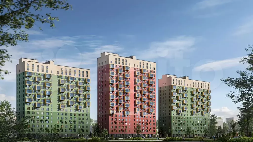 Квартира-студия, 23,7 м, 2/16 эт. - Фото 1