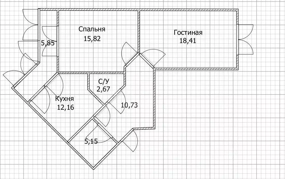 2-к кв. Оренбургская область, Оренбург Народная ул., 36 (65.0 м) - Фото 1