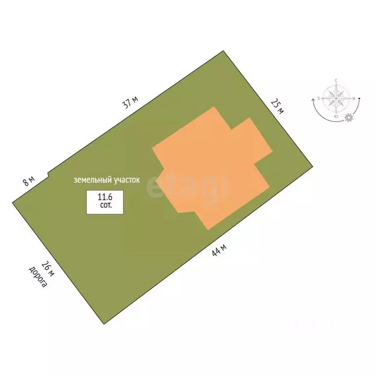 Дом в Ямало-Ненецкий АО, Тарко-Сале Пуровский район, ул. Геологов, 14 ... - Фото 2