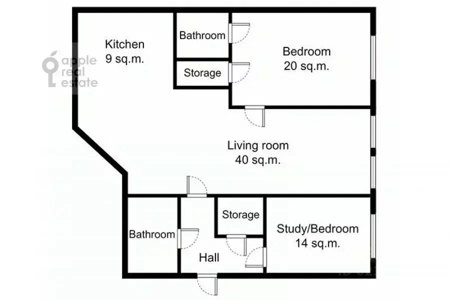 3-к кв. Москва Садовая-Кудринская ул., 23С1 (115.0 м) - Фото 1