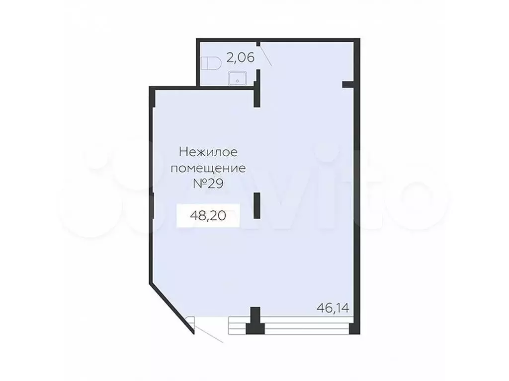 Продам помещение свободного назначения, 48.2 м - Фото 0