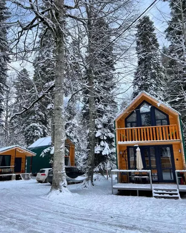 Дом в Карачаево-Черкесия, Зеленчукский район, с. Архыз  (80 м) - Фото 1