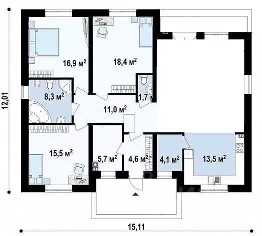 Коттедж в Свердловская область, Верхнее Дуброво пгт ул. Заречная, 33 ... - Фото 2