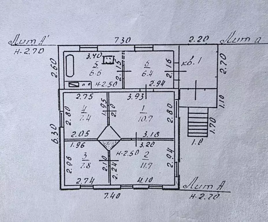 Дом в Воронежская область, Острогожск Первомайская ул., 67 (51 м) - Фото 2