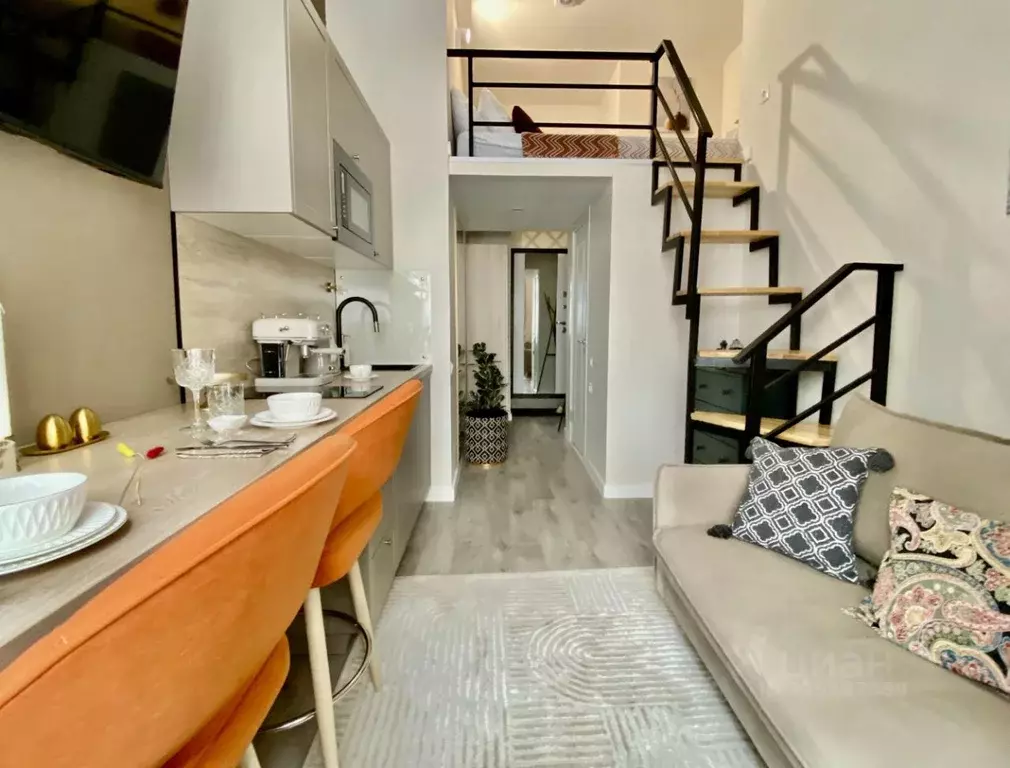 Студия Москва пер. Девяткин, 2 (15.5 м) - Фото 1