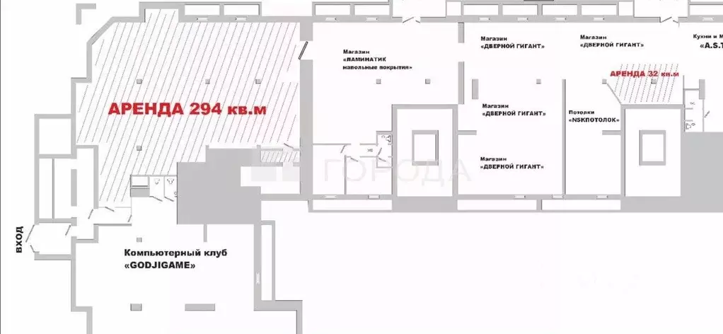 Торговая площадь в Новосибирская область, Новосибирск ул. Гоголя, 32/1 ... - Фото 2