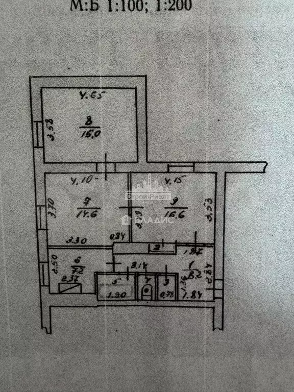 3-к. квартира, 66,9 м, 3/3 эт. - Фото 0