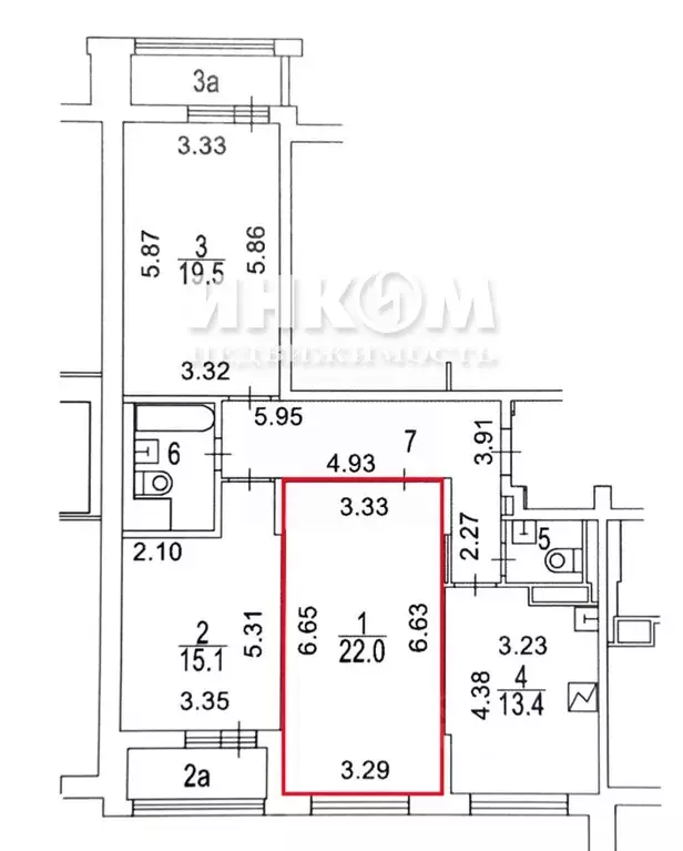 3-к кв. Москва ул. Нижняя Хохловка, 8 (88.4 м) - Фото 0