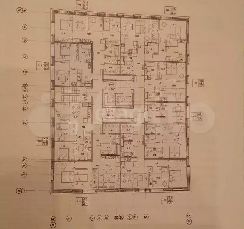 1-к. квартира, 39,4 м, 3/9 эт. - Фото 1