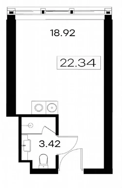 1-к кв. Санкт-Петербург просп. Энергетиков, 2к2 (22.0 м) - Фото 1