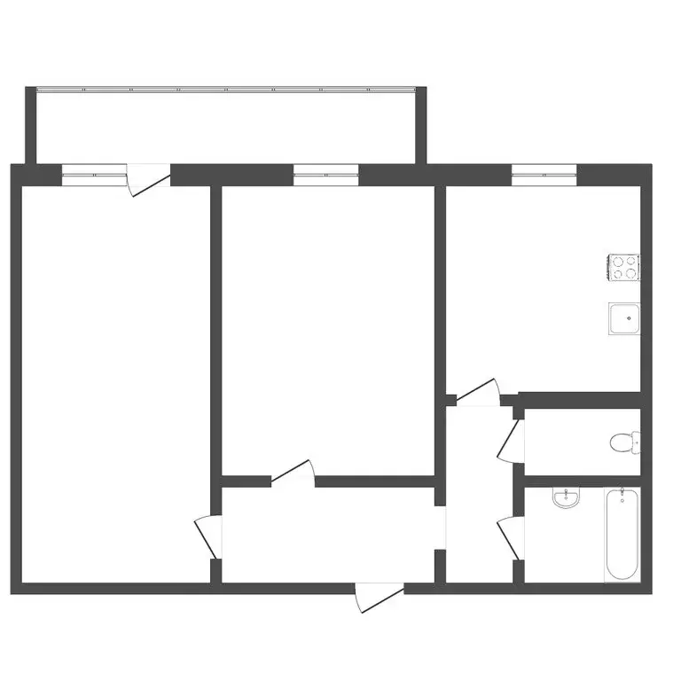 2-комнатная квартира: Тюмень, Полевая улица, 12А (56 м) - Фото 1