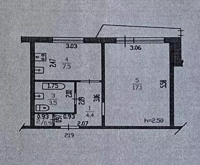 Продаётся 1-к квартира, 33.4 м - Фото 1