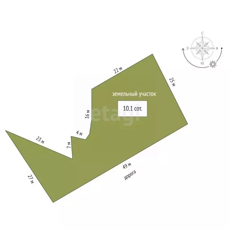 Участок в Крым, Ленинский район, Белинское с/пос, с. Новоотрадное ул. ... - Фото 2