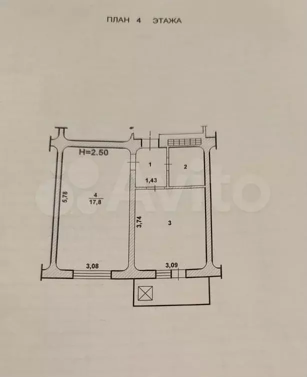 1-к. квартира, 35,3 м, 4/10 эт. - Фото 0