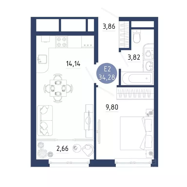 1-к кв. Рязанская область, Рязанский район, Дядьковское с/пос, с. ... - Фото 1