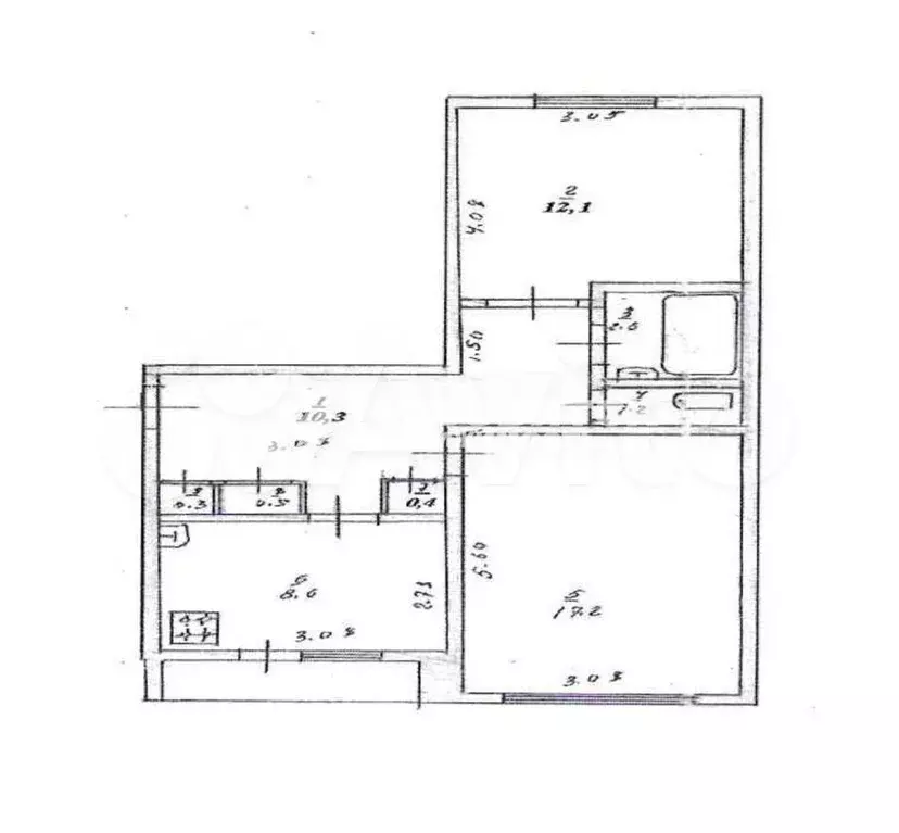 2-к. квартира, 54 м, 5/5 эт. - Фото 0