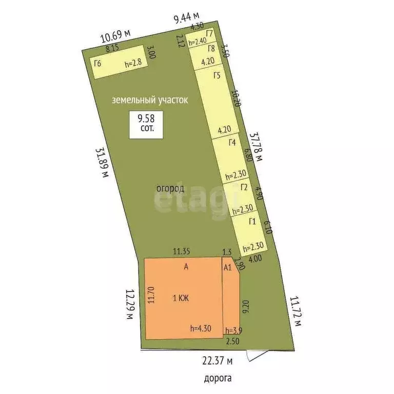 Дом в Прохладный, Бакинская улица (132.7 м) - Фото 1