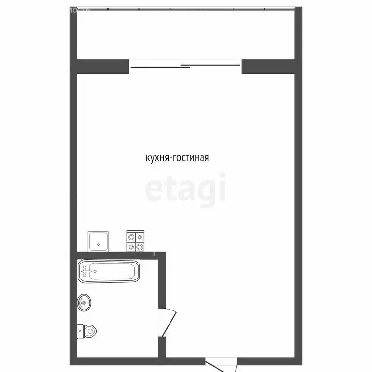 Квартира-студия: Сочи, микрорайон Бытха, Ясногорская улица, 16/2к10 ... - Фото 0