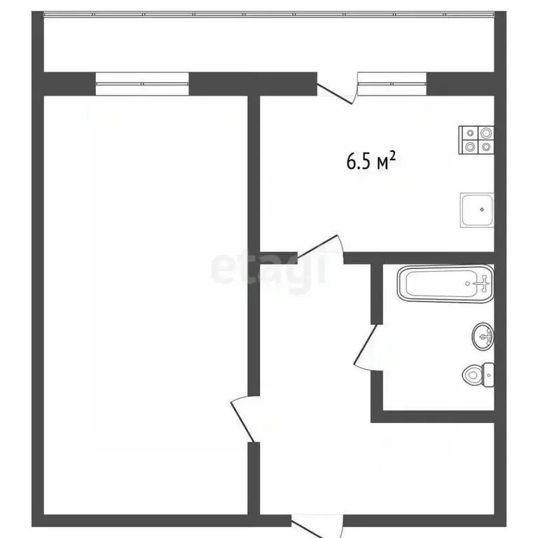 1-к кв. Московская область, Коломна городской округ, пос. Заречный ул. ... - Фото 1