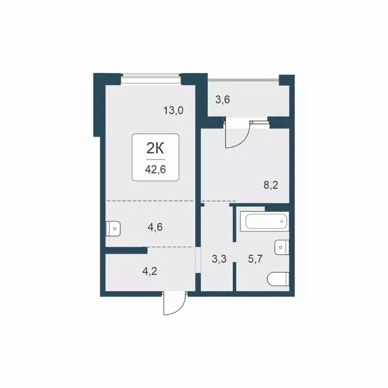 2-к кв. Новосибирская область, Новосибирск Цветной бульвар жилой ... - Фото 1