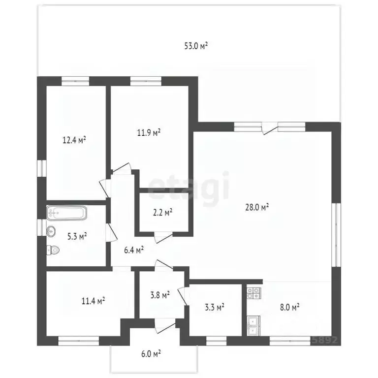 Дом в Вологодская область, пос. Непотягово ул. Молодежная, 19 (145 м) - Фото 2