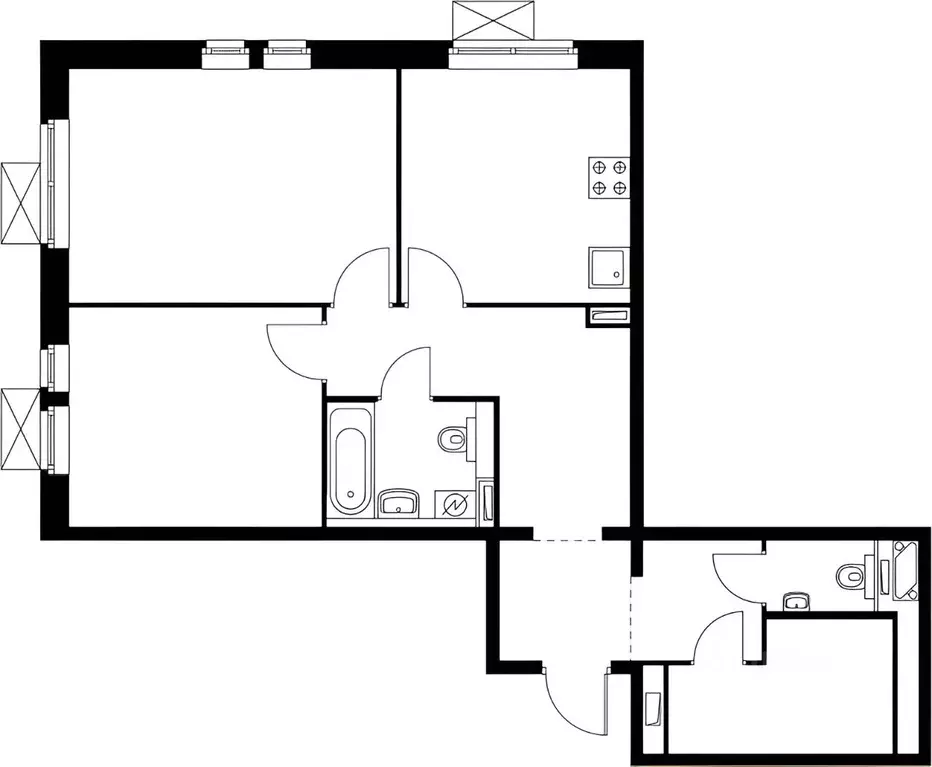 2-к кв. Московская область, Котельники Парковый мкр, 1к1 (65.1 м) - Фото 2