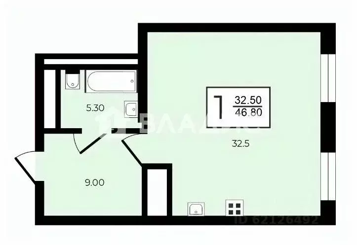 1-к кв. Санкт-Петербург Зеленогорская ул., 3 (47.6 м) - Фото 2