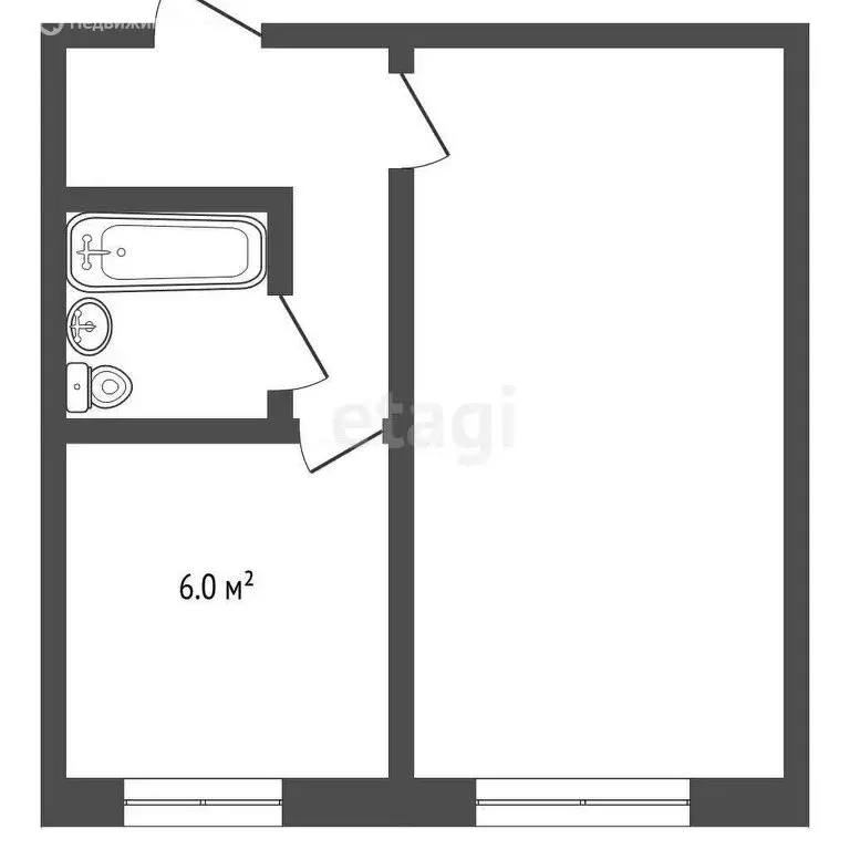 1-комнатная квартира: Москва, улица Новинки, 4к2 (33.3 м) - Фото 0