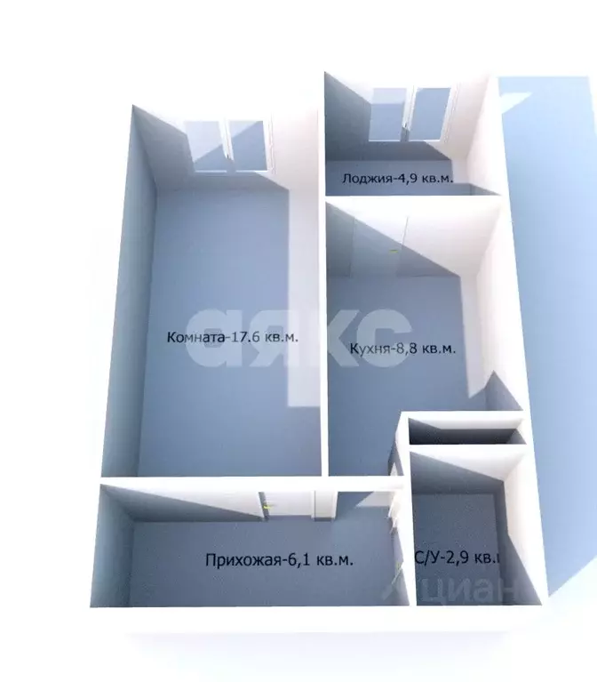 1-к кв. Краснодарский край, Анапа ул. Ленина, 190к2 (40.3 м) - Фото 2