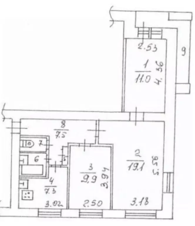 3-к кв. Московская область, Люберцы Городок А мкр, ул. 3-е Почтовое ... - Фото 2