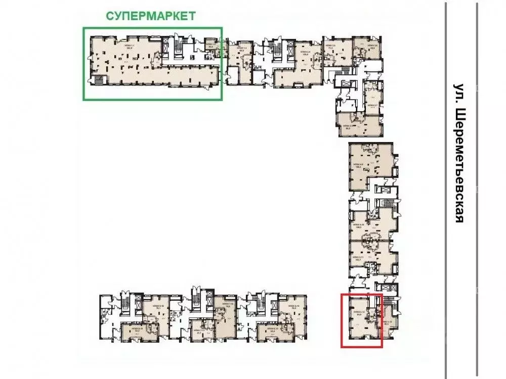 Торговая площадь в Московская область, Химки Клязьма-Старбеево мкр, ... - Фото 2