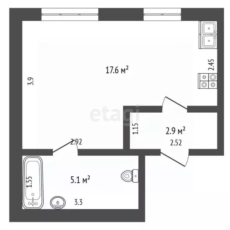 Комната Мордовия, Саранск Энергетическая ул., 24 (25.6 м) - Фото 0