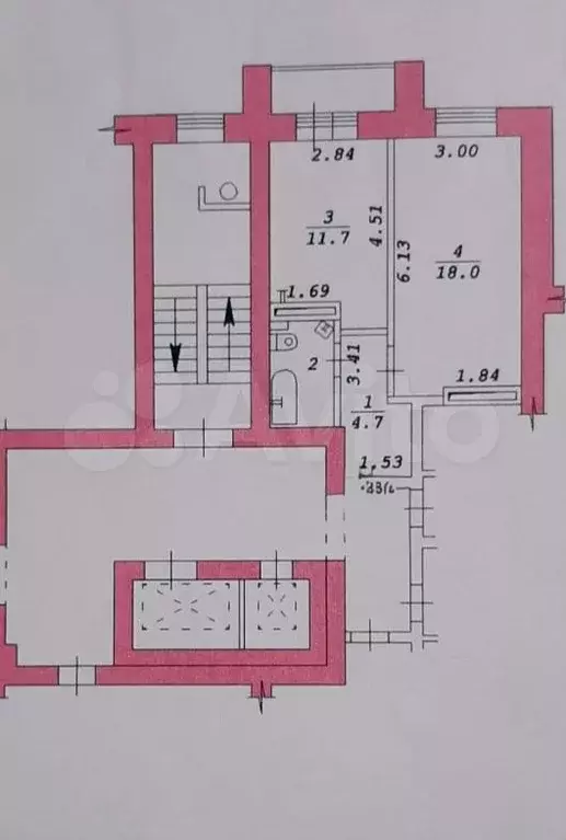 1-к. квартира, 38,4 м, 4/10 эт. - Фото 0