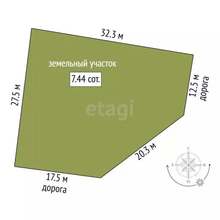 Участок в Москва д. Архангельское, ул. Зосимовская (7.44 сот.) - Фото 2