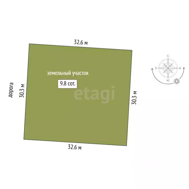 Участок в Тюменская область, Тюмень Большое Царево-1 СНТ,  (9.79 сот.) - Фото 1