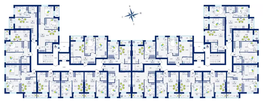 1-к кв. Калининградская область, Зеленоградск  (42.27 м) - Фото 2