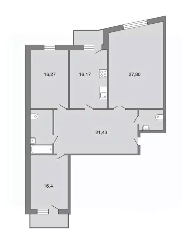 3-к кв. Свердловская область, Екатеринбург ул. Фролова, 19к1 (105.6 м) - Фото 0