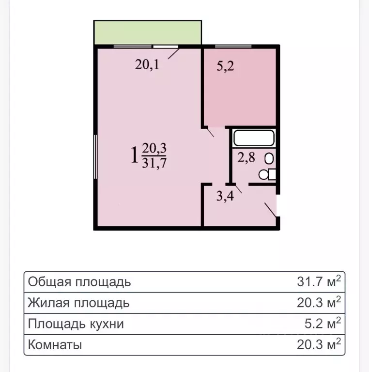 1-к кв. Москва ул. 2-я Марьиной рощи, 14А (31.7 м) - Фото 2