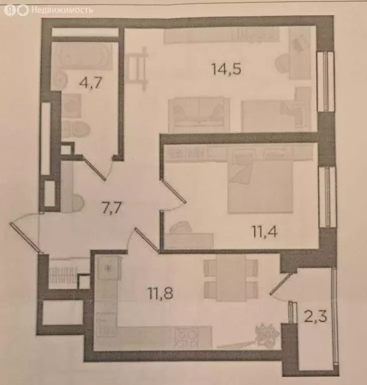 2-комнатная квартира: Екатеринбург, улица Свердлова, 32Б (50 м) - Фото 0