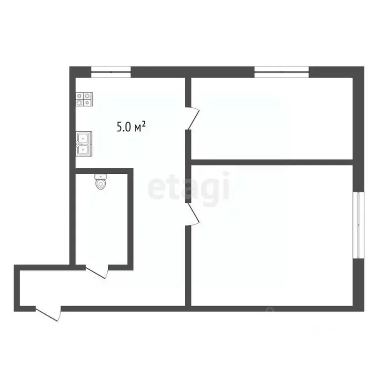 2-к кв. Ярославская область, Ярославль Тутаевское ш., 68 (31.1 м) - Фото 1