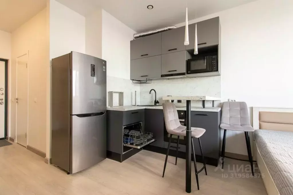 Студия Санкт-Петербург ул. Плесецкая, 10 (24.0 м) - Фото 1