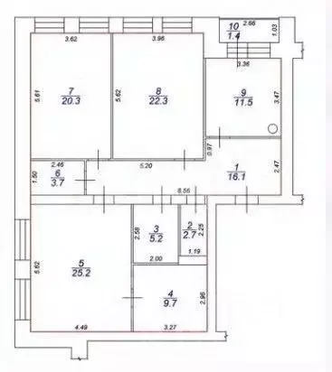 3-к кв. Тверская область, Тверь ул. Ефимова, 15 (118.0 м) - Фото 2