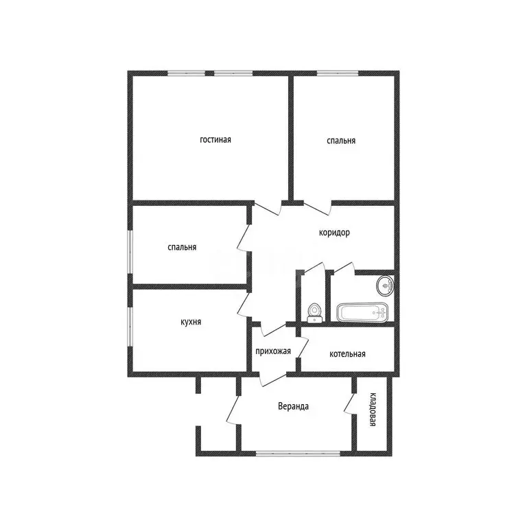 Дом в село Солонешное, Аэропортовая улица (71.6 м) - Фото 1